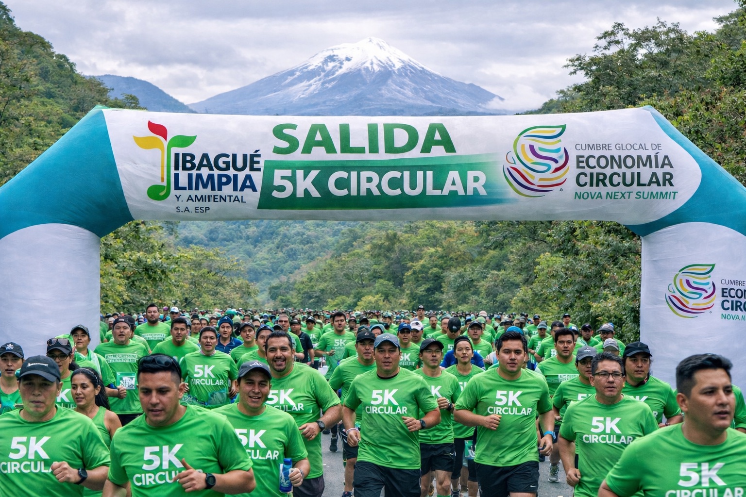 Agéndese para carrera atlética 5K por el Cañón del Combeima: inscripción será con material reciclado