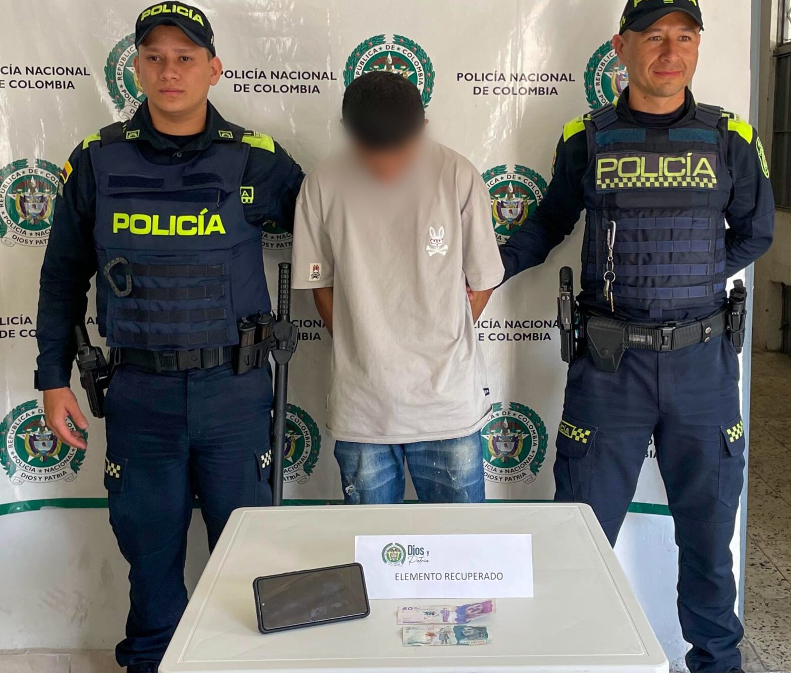 Capturado presunto atracador tras robo en el parque de los Abuelos en Ibagué