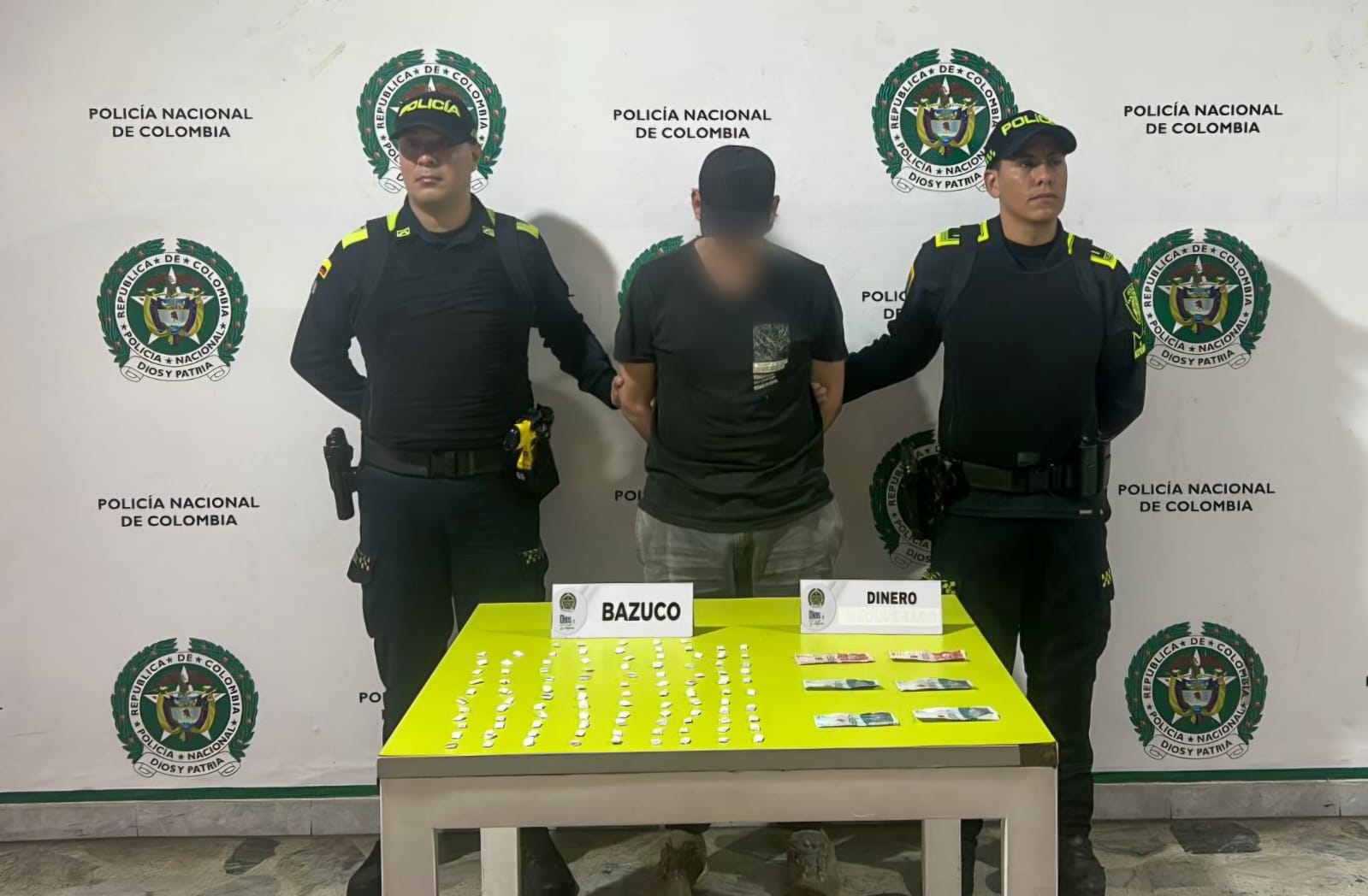 Alias “El Gomelo” cayó con más de 100 dosis de bazuco en el sur de Ibagué