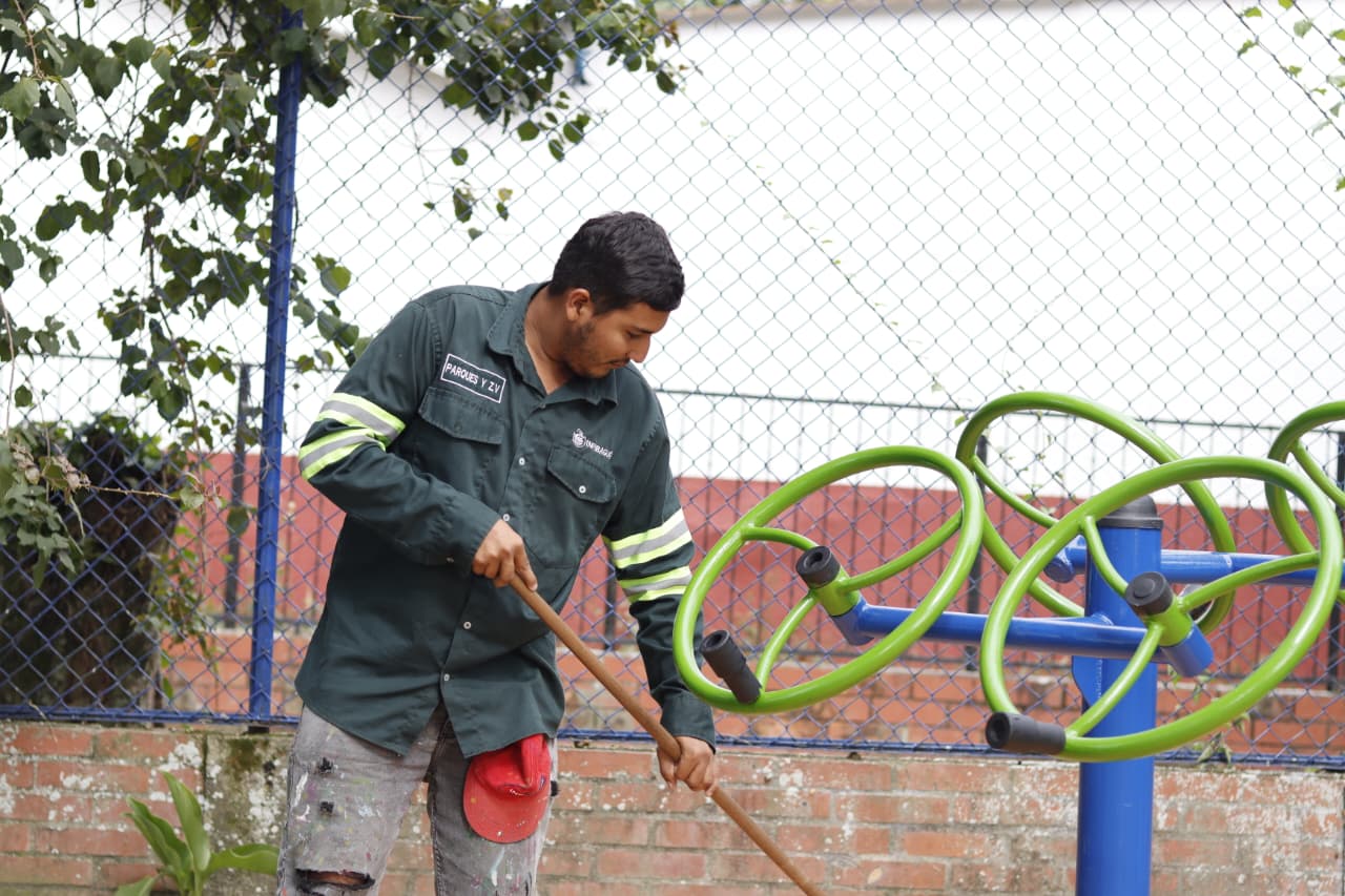 Alcaldía de Ibagué adelantó mejoramiento y embellecimiento al parque de Jardín Atolsure